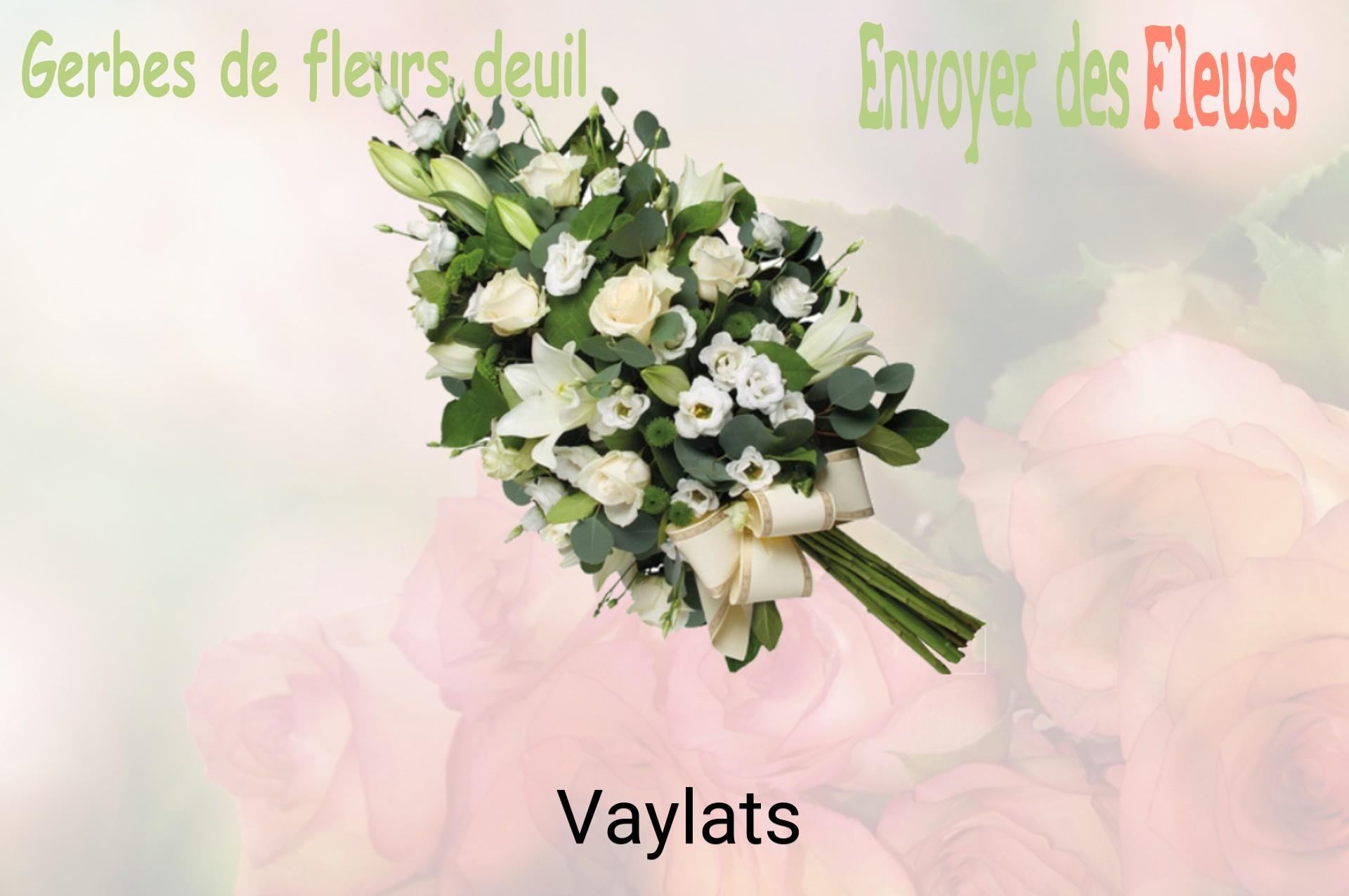 Gerbe de fleurs de deuil livrée à Vaylats